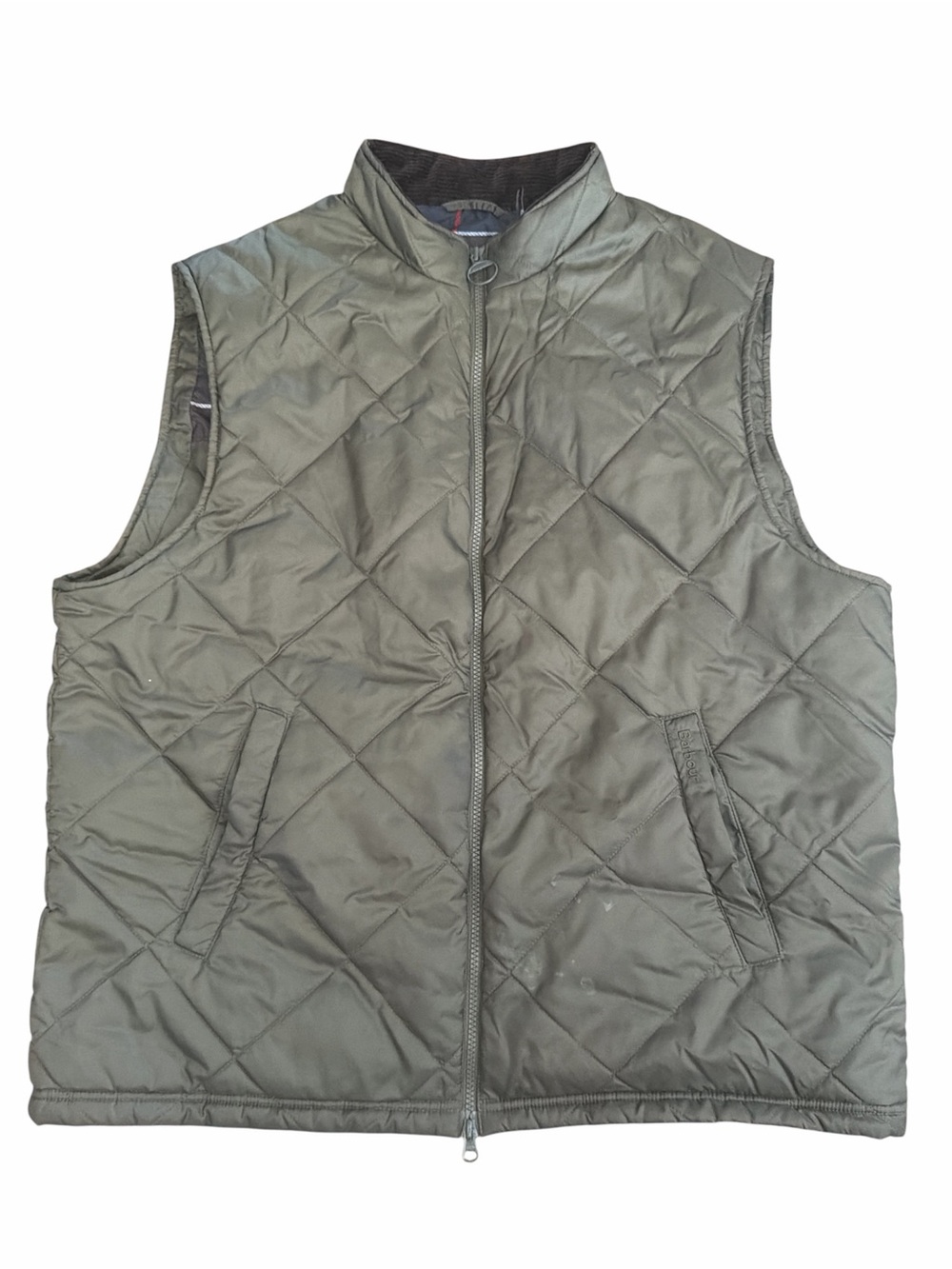 Barbour Fall Fashion Quilted Olive Green Men's Vest XXL
